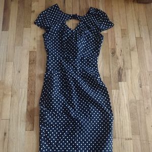 Hell Bunny Vixen Pin-Up Polkadot Dress